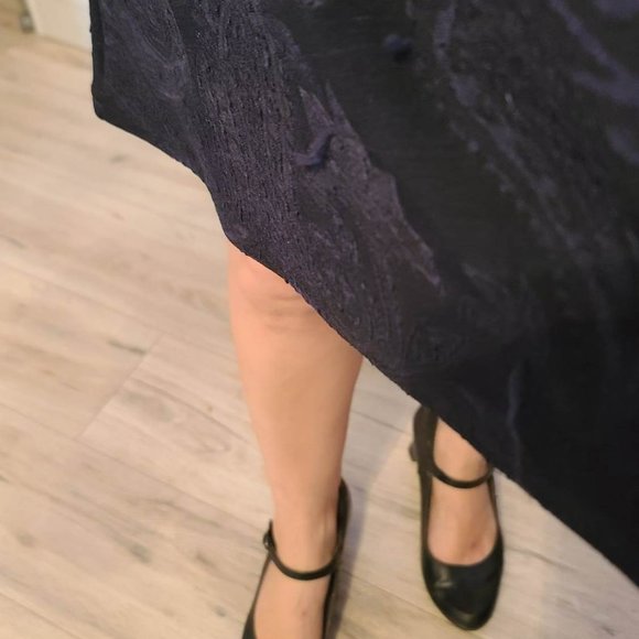 Suzy Shier blue tone on tone size M skater dress - Picture 3 of 3